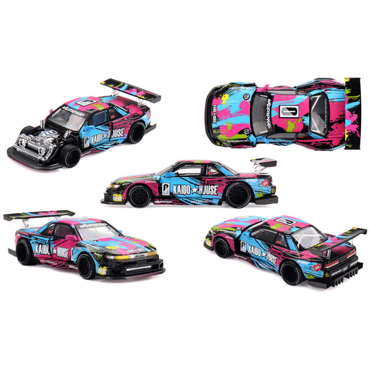 Mini GT Nissan Silvia S13-R Kaido Splash V1 (284) (1:64 Scale)