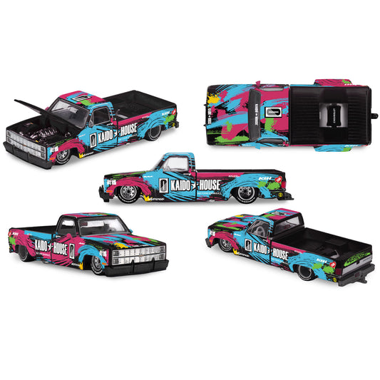 Mini GT Chevrolet Silverado Dually Kaido Splash V1 (285) (1:64 Scale)