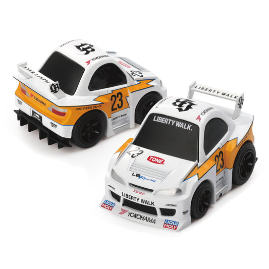 Mini GT Qube Carz - 005 - Nissan Silvia S15 LB-Super Silhouette White