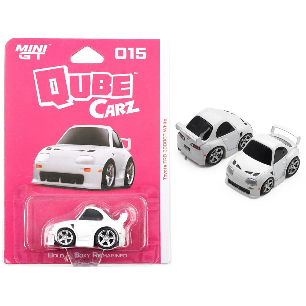 Mini GT Qube Carz - 015 - Toyota TRD 3000GT White