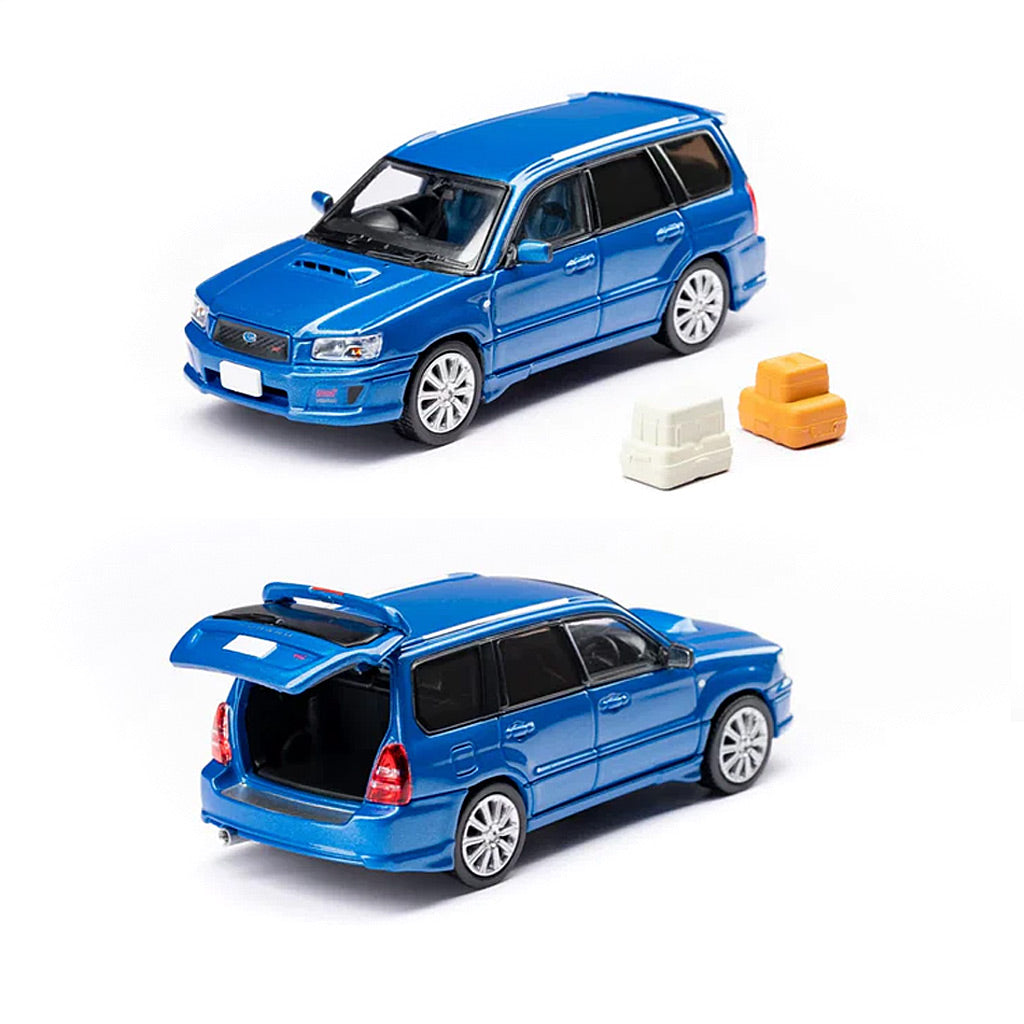 ModelModel Subaru Forester SG9 STI Version Blue (1:64 Scale)