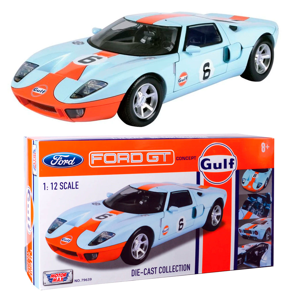 MotorMax Ford GT Concept Gulf Livery (1:12) (Tatty Box)