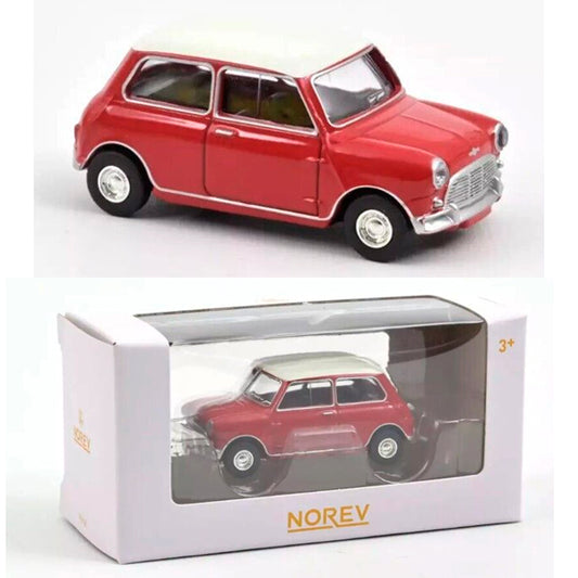Norev 1964 Mini Cooper S Red With White Roof (1:54)