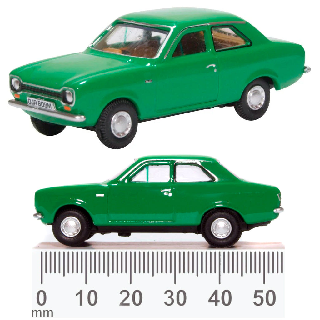 Oxford Ford Escort Mk1 Modena Green (1:76 Scale)