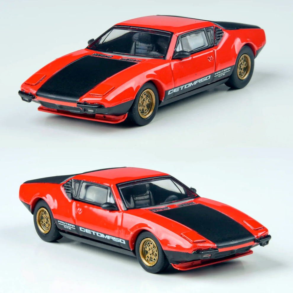 Modèle Réduit De Tomaso Pantera 1972 - Jaune - Échelle 1:64 - Paragon Models - Neuf