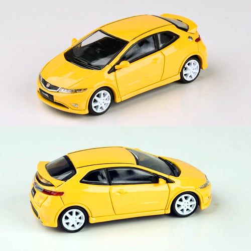 Paragon 64Para 2007 Honda Civic Type R FN2 Yellow (1:64) (Case Marked)