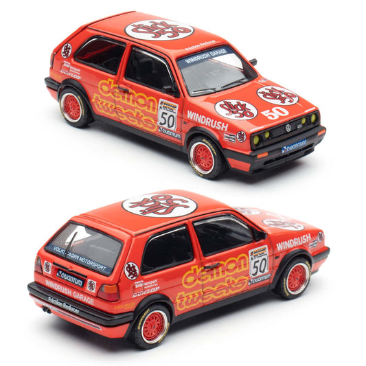 Pop Race Volkswagen Golf GTI Mk2 Demon Tweeks BTCC 1988 (105) (1:64)