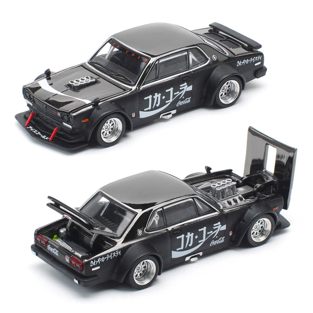 Pop Race Nissan Skyline GT-R V8 Drift Hakosuka Coca Cola JP (161) 1:64