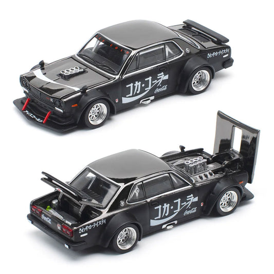 Pop Race Nissan Skyline GT-R V8 Drift Hakosuka Coca Cola JP (161) 1:64