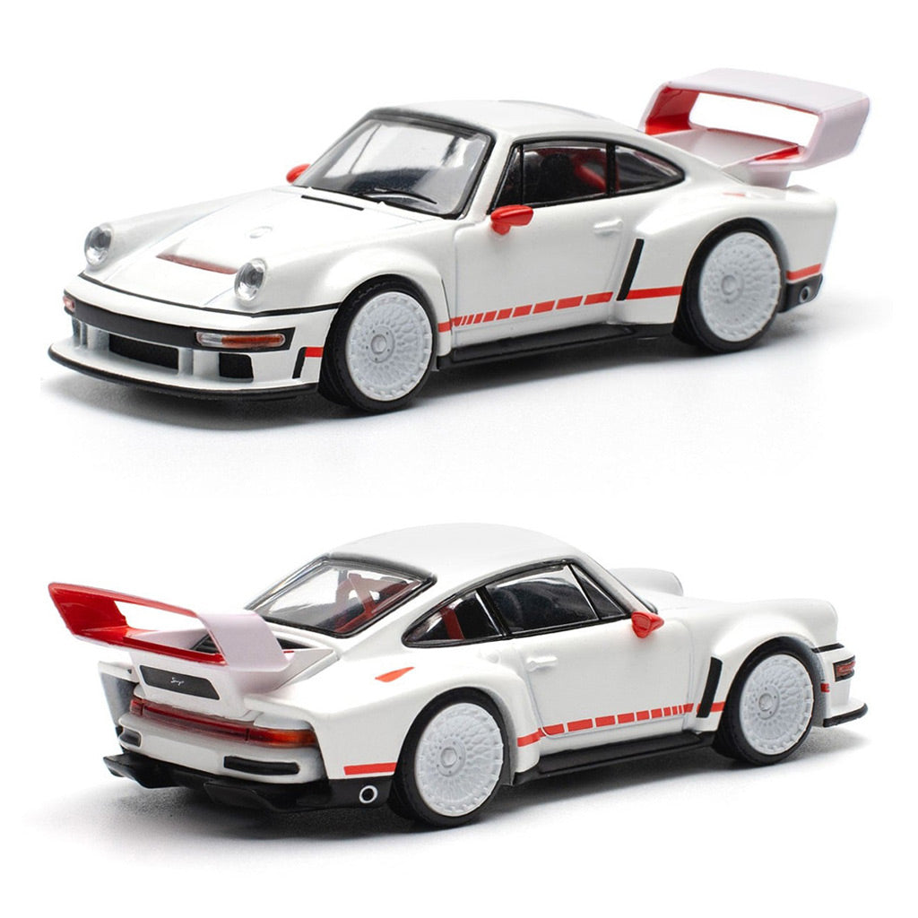 Pop Race Singer DLS Turbo Track White (226) (1:64 Scale)