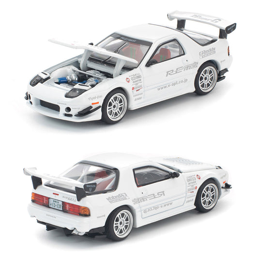 Pop Race Mazda RX7 FC3S Re-Amemiya White (260) (1:64 Scale)