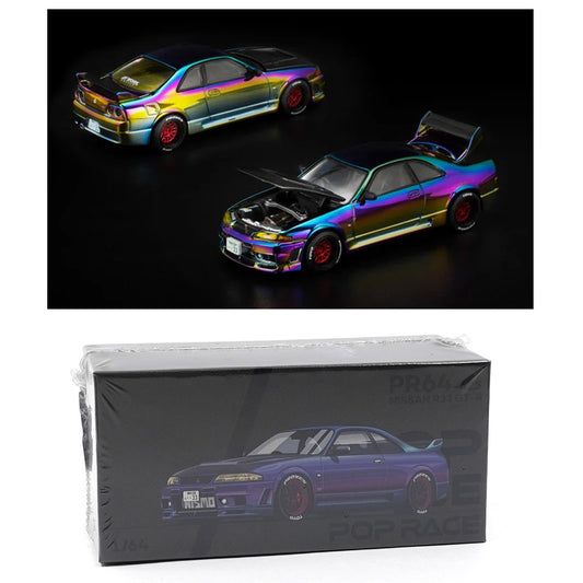 Pop Race Nissan Skyline GT-R R33 Magic Chrome Vancouver (425) (1:64)