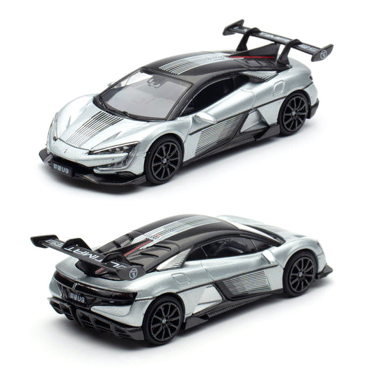 Pop Race Yangwang U9 Silver (442) (1:64 Scale)