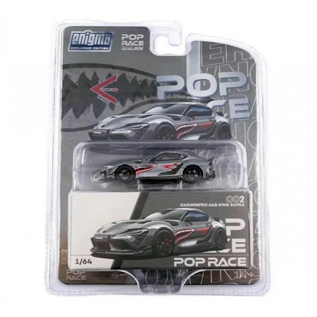 Pop Race DarwinPro 66G NWB Supra Grey Enigma Exclusive (1:64 Scale)