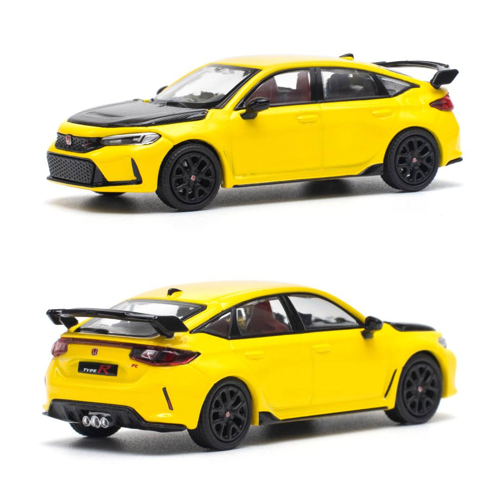 Pop Race Honda Civic Type R FL5 Yellow (1:64 Scale) (PR64-0062)