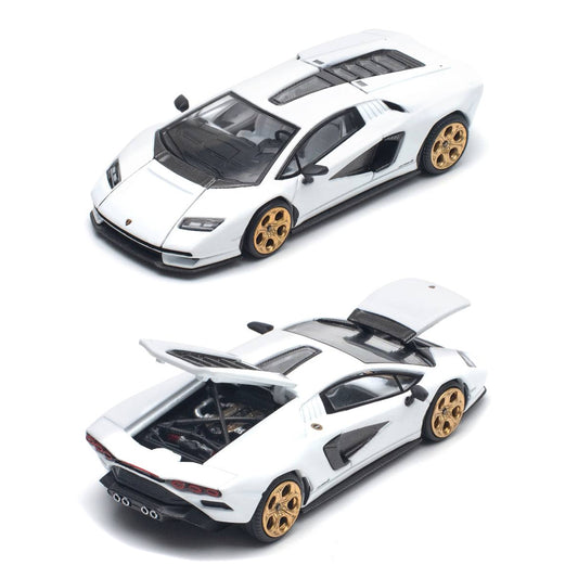 Pop Race Lamborghini Countach LPI 800-4 White (117) (1:64 Scale)