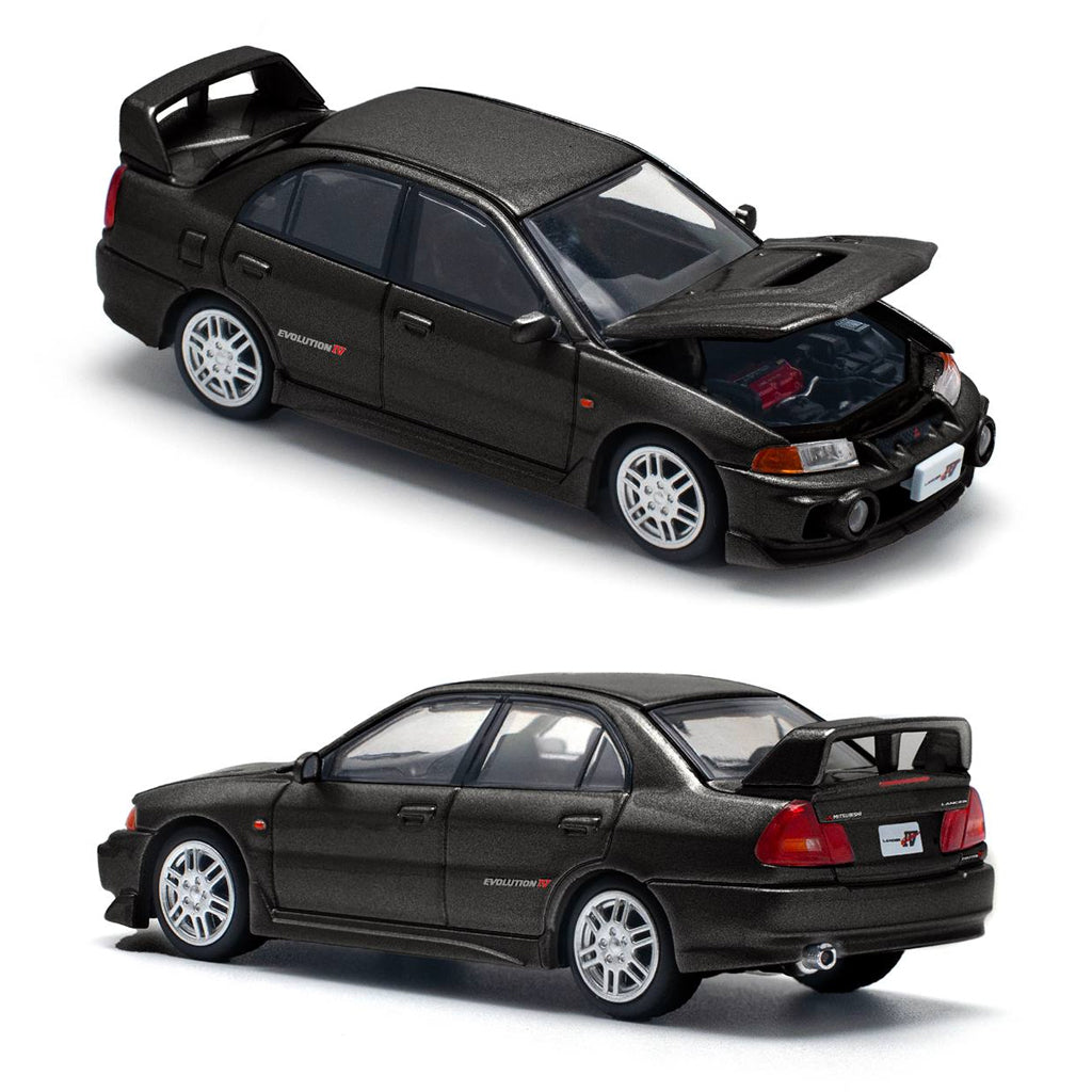Pop Race Mitsubishi Lancer Evolution IV Black (PR64-227) (1:64 Scale)
