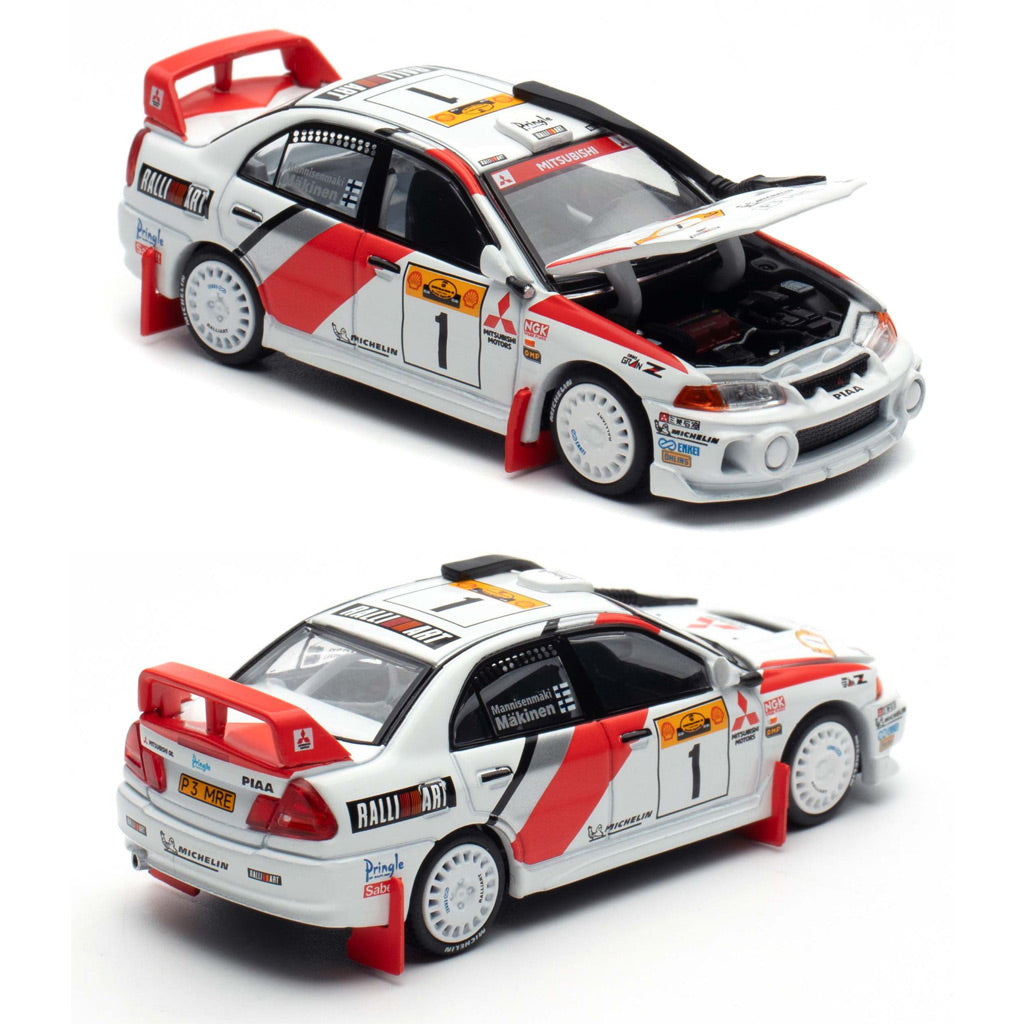 Pop Race Mitsubishi Lancer Evolution IV Safari Rally Kenya 1998 (1:64)