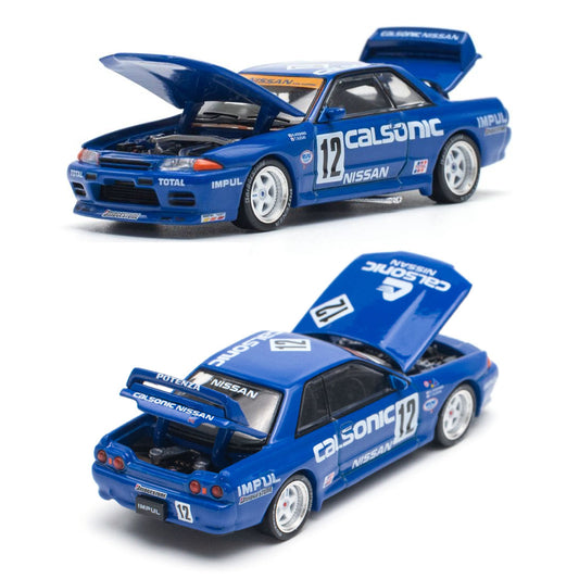 Pop Race Nissan Skyline GT-R R32 #12 JTC 1990 Calsonic (1:64)