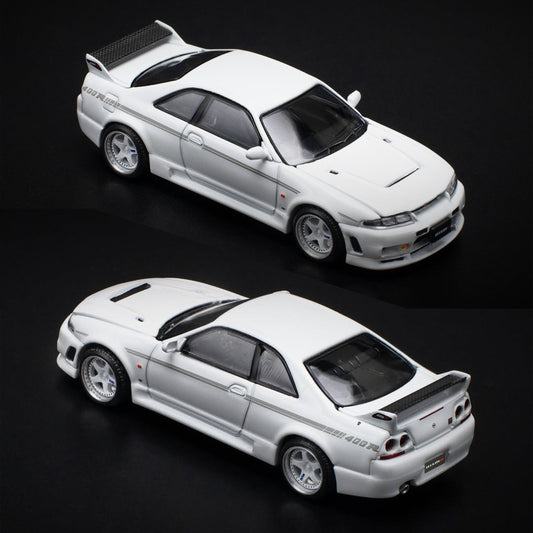 Pop Race Nissan Skyline R33 GT-R Nismo 400R White (1:64) (PR64-52)