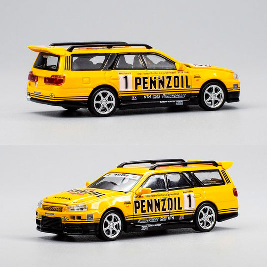 Pop Race Nissan Stagea Pennzoil (1/64)