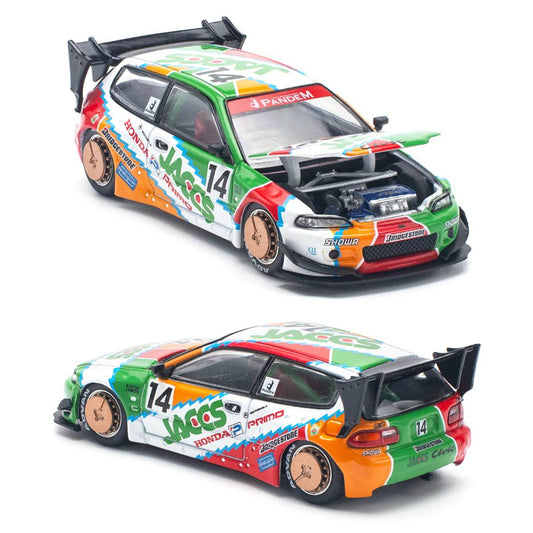 Pop Race Honda Civic EG6 Pandem V1.5 JACCS Livery (1:64)