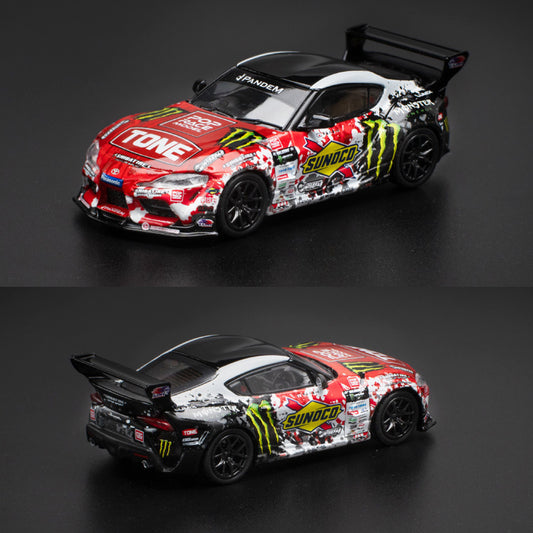 Pop Race Pandem GR Supra D1GP 2024 Daigo Saito (1:64 Scale) (PR64-180)