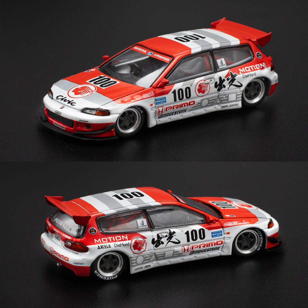 Pop Race Pandem Honda Civic EG6 V1.5 Idemitsu Motion Infinite (1:64)