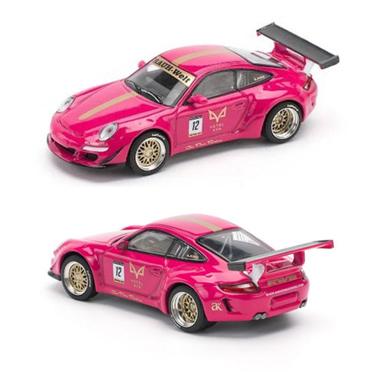 Pop Race Porsche RWB 997 Angie King's AVA Pink (1:64 Scale)
