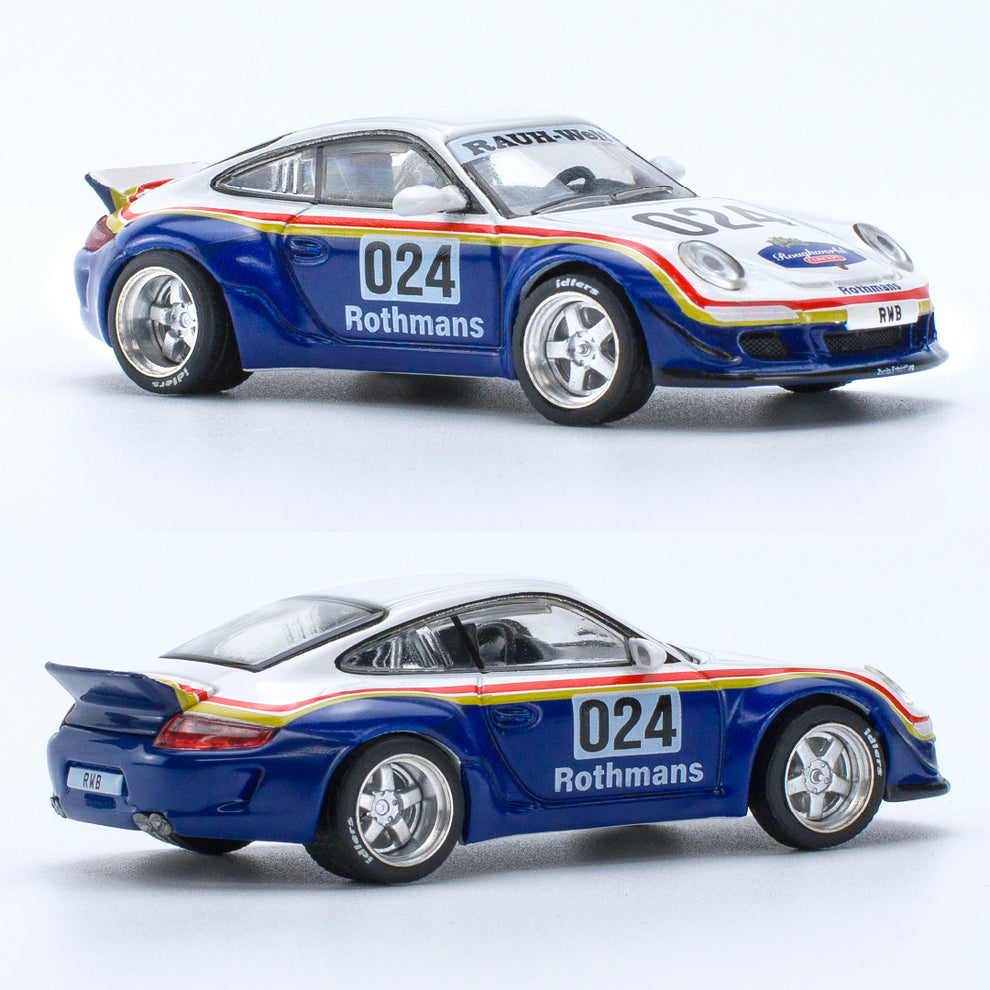 Pop Race Porsche RWB 997 Rothmans Livery (1:64) – AGR Models