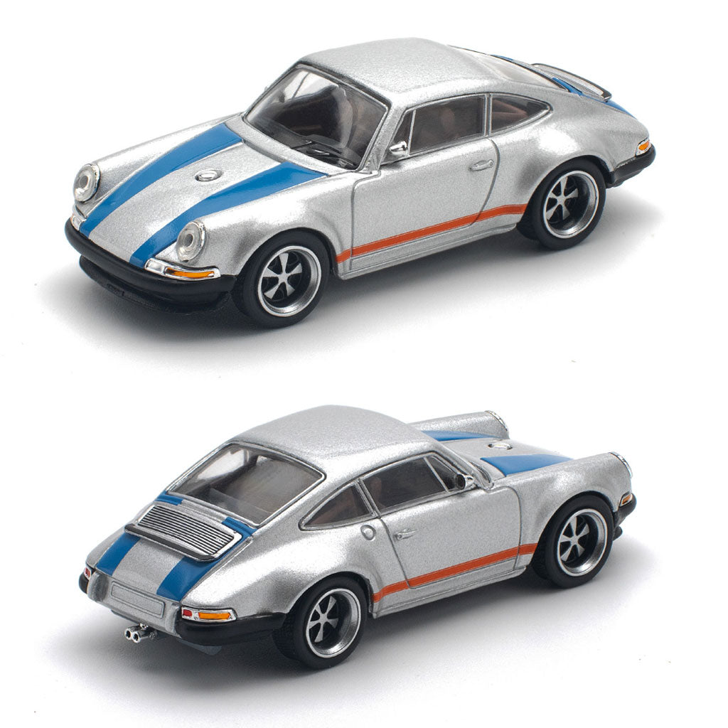 Pop Race Singer 964 Silver / Blue (PR64-188) (1:64 Scale)