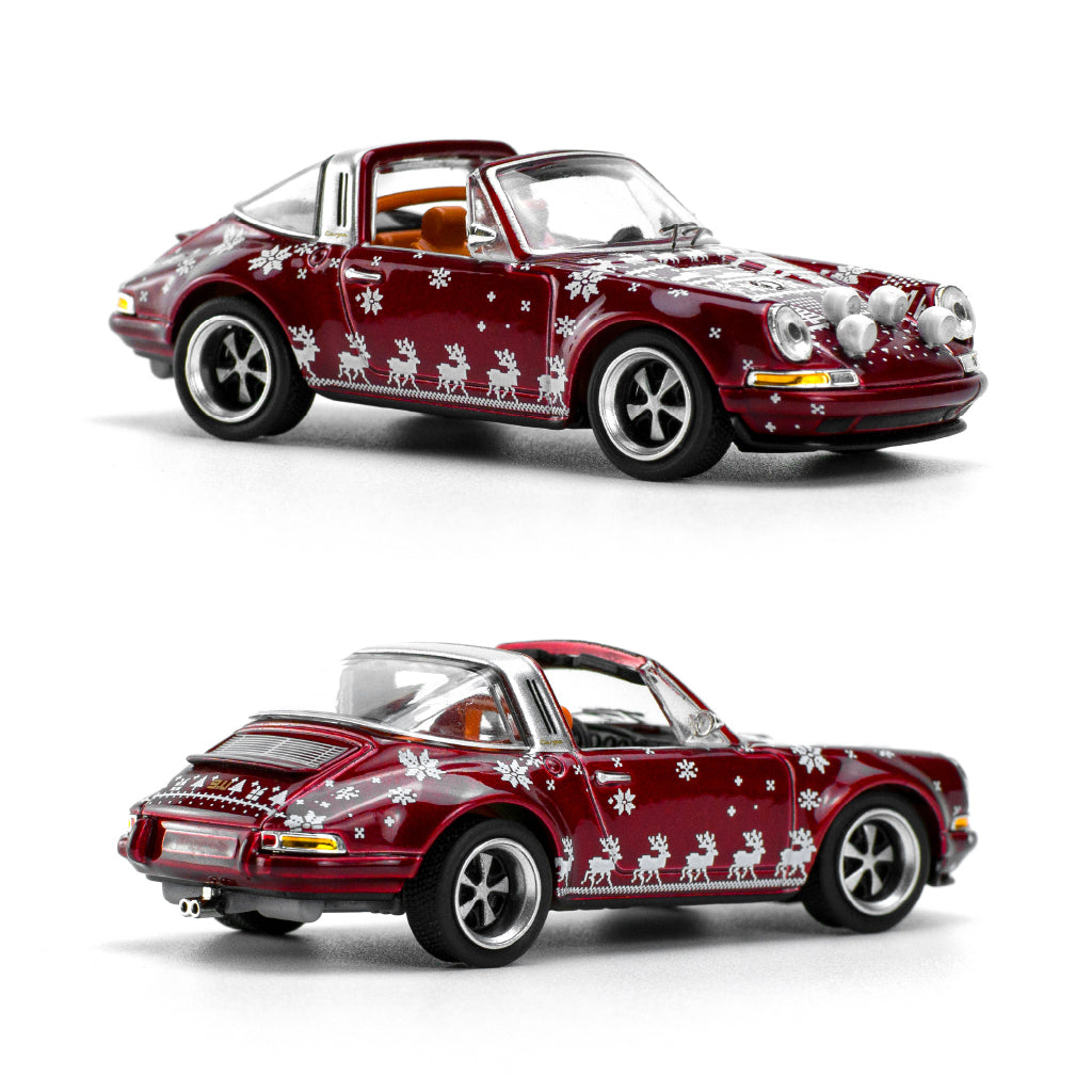 Pop Race Singer Targa Christmas 2023 Livery Red (1:64 Scale)