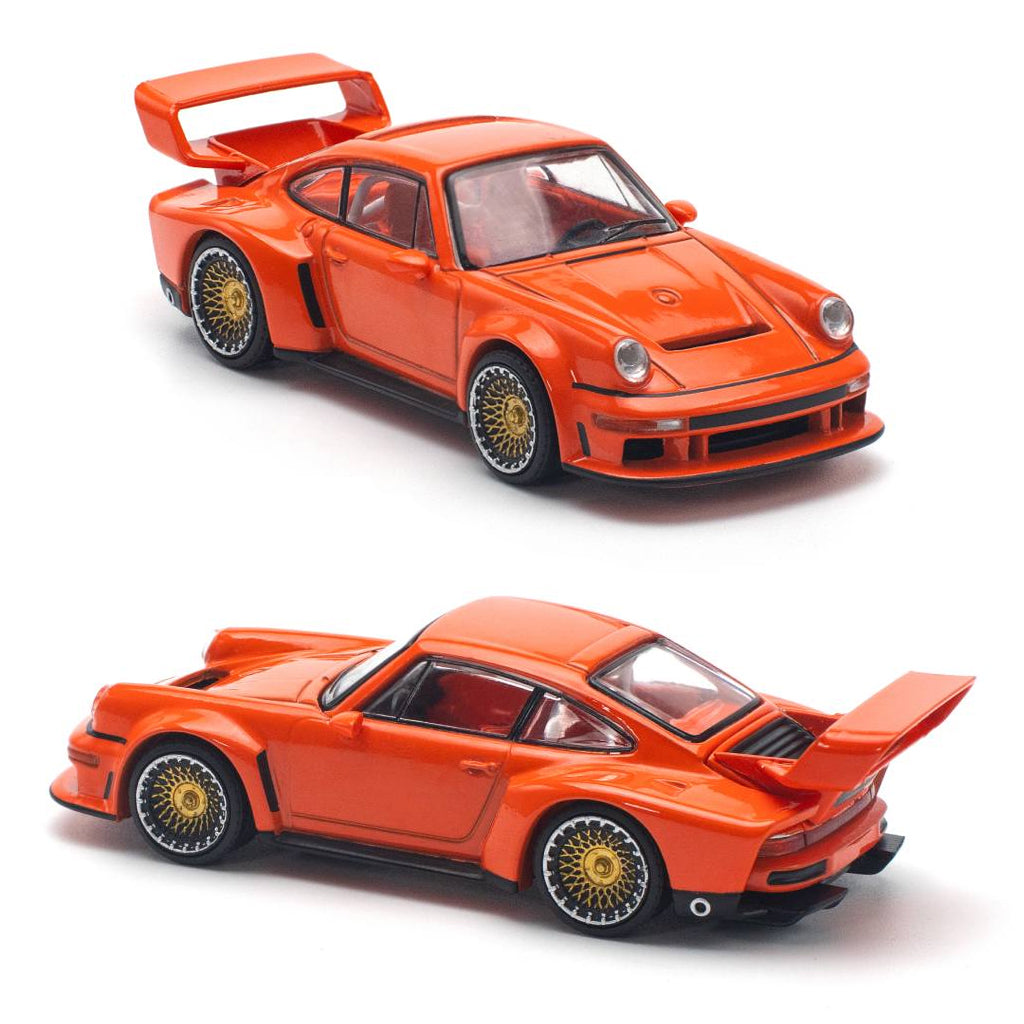 Pop Race Singer DLS Turbo Study Orange (PR64-131) (1:64 Scale)