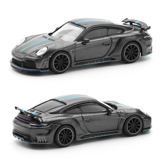 Pop Race Stinger 992 Carbon Edition Blue Line (254) (1:64 Scale)