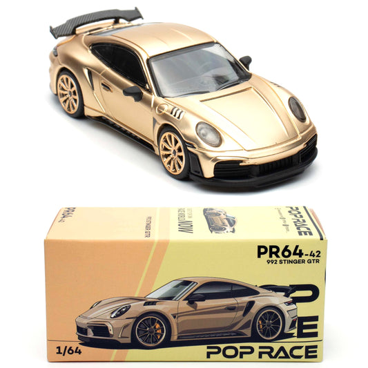 Pop Race 992 Stinger GTR Gold (PR64-0042) (1:64)