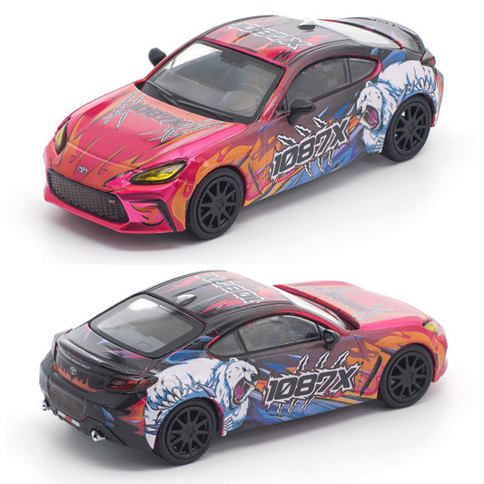 Pop Race Toyota GR86 Cup 1087X Fire & Ice Livery (207) (1:64 Scale)