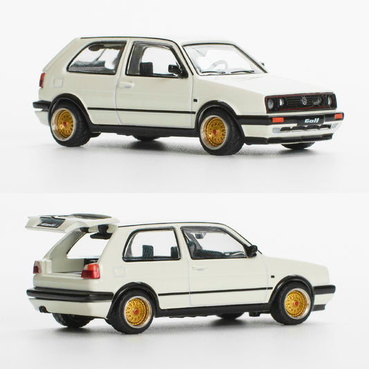 Pop Race Volkswagen Golf GTI Mk2 White (1:64)