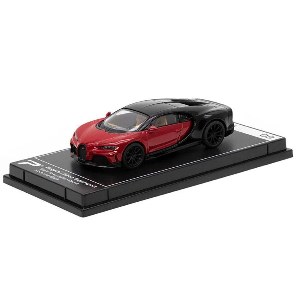 PosterCars Bugatti Chiron Supersport Red / Black (1:64 Scale)