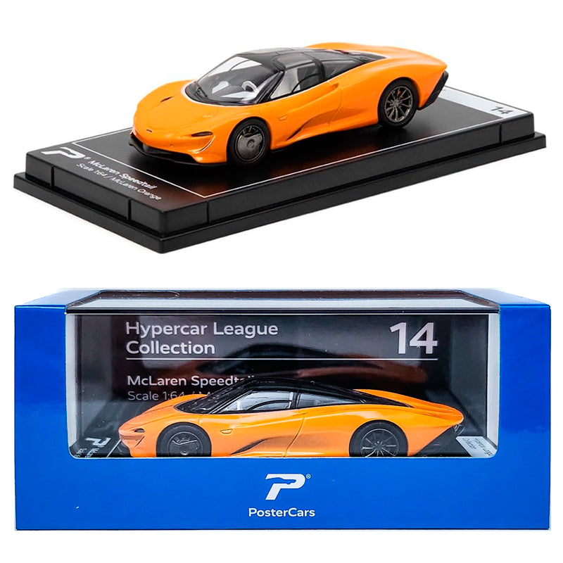 PosterCars McLaren Speedtail Orange (1:64)