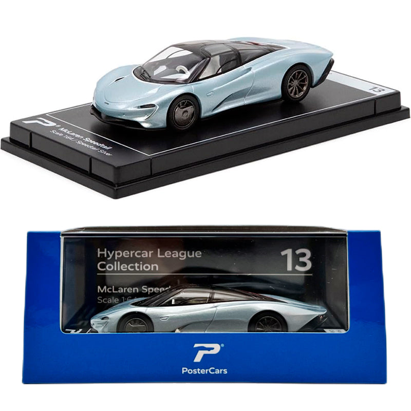 PosterCars McLaren Speedtail Silver (1/64)