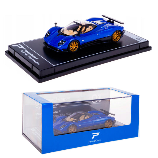 PosterCars Pagani Zonda F Argentina Blue (1/64)