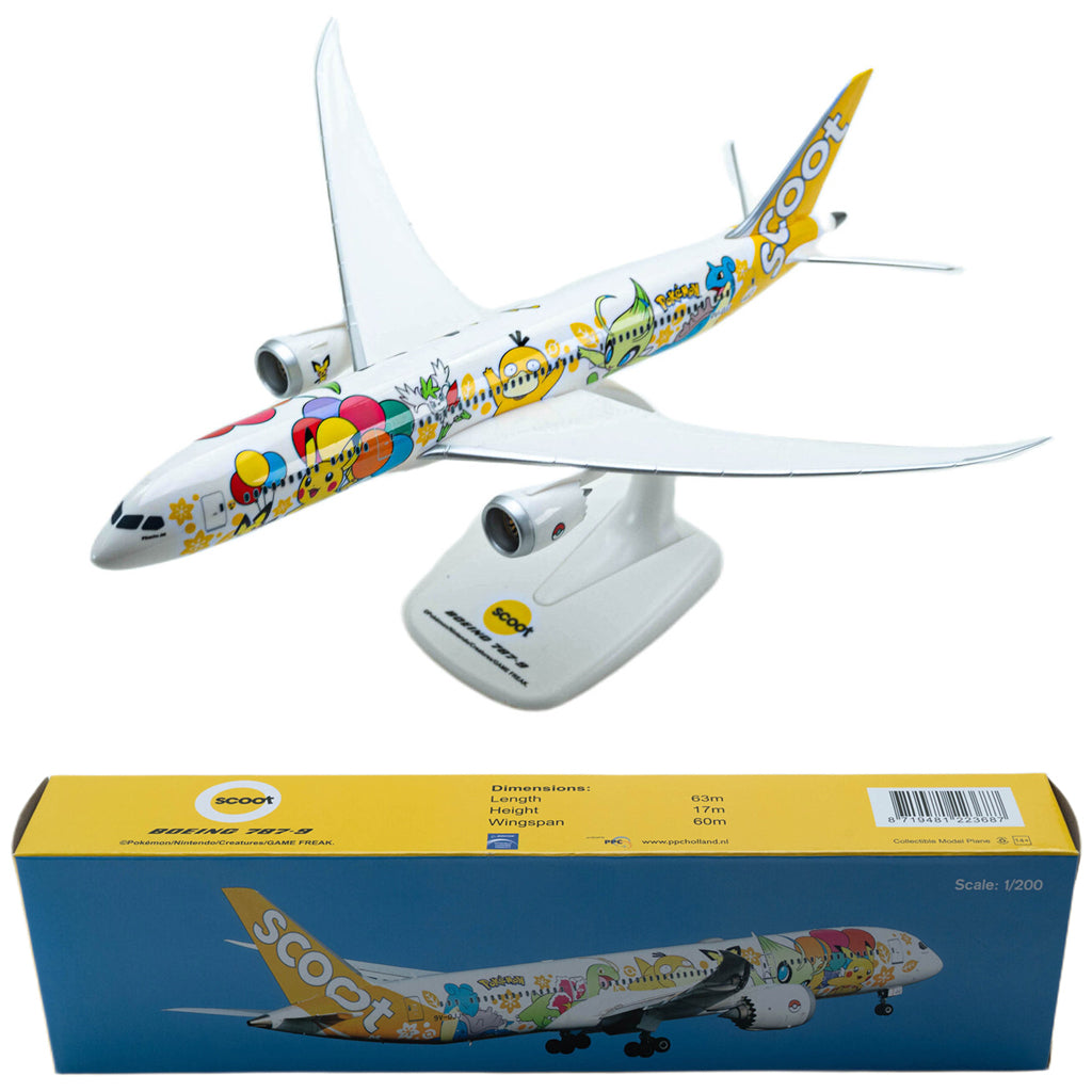 PPC Boeing 787-9 Dreamliner Scoot Airline Pokemon Livery (1:200 Scale)