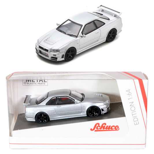 Schuco Nismo R34 GT-R Z-Tune Silver (1:64)