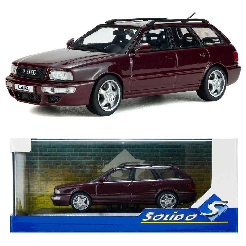 Solido Audi Avant RS2 1995 Ruby Red (1:43 Scale)