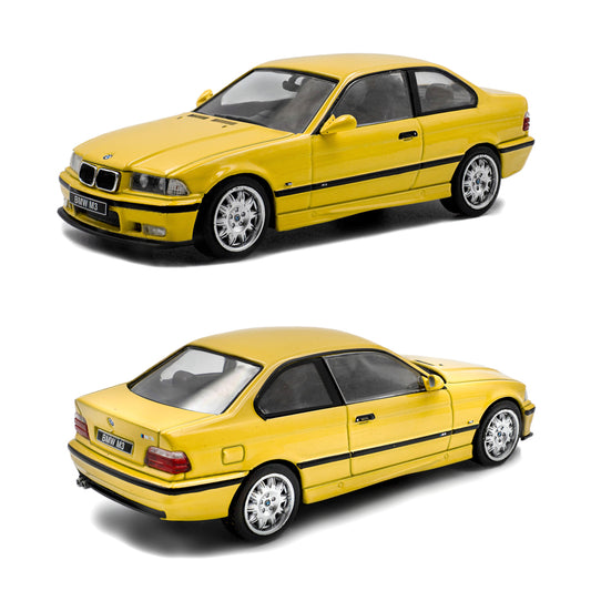 Solido BMW E36 M3 Coupe Dakar Yellow 1999 (1:43 Scale)