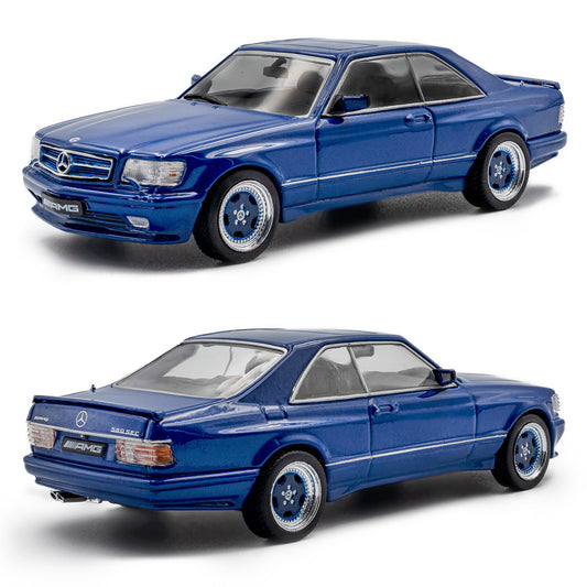 Solido Mercedes Benz 560 SEC AMG Widebody 1990 Blue (1:43 Scale)