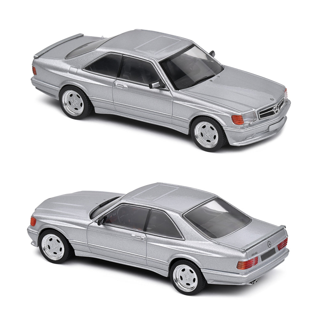 Solido Mercedes Benz 560 SEC AMG Widebody 1990 Silver (1:43 Scale)