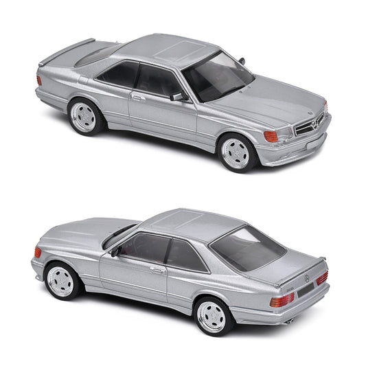 Solido Mercedes Benz 560 SEC AMG Widebody 1990 Silver (1:43 Scale)