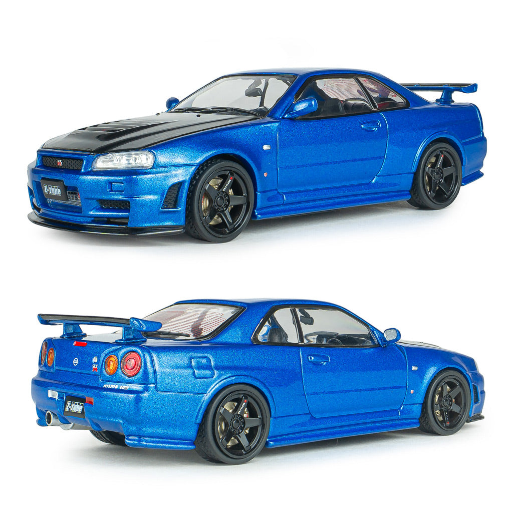 Solido Nissan Skyline GT-R BNR34 Nismo Bayside Blue (1:43 Scale)