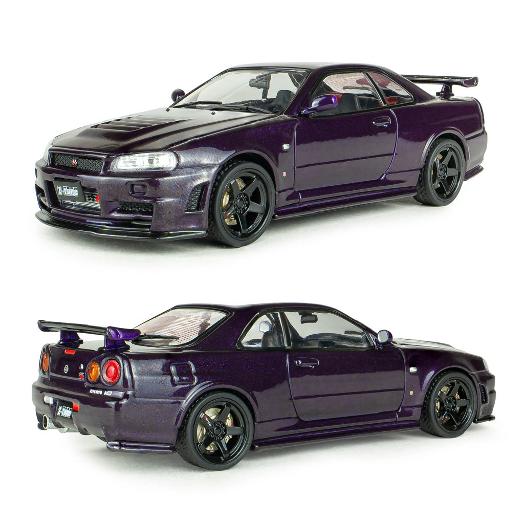 Solido Nissan Skyline GT-R BNR34 Nismo Midnight Purple (1:43 Scale)